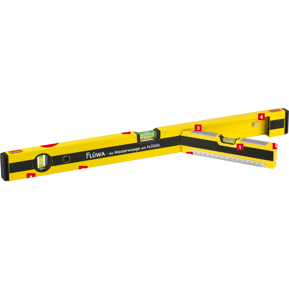 Fl&uuml;wa Alu-Wasserwaage 60 cm mit Fl&uuml;gel image number 6