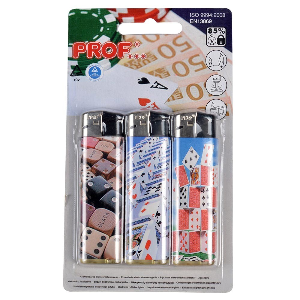 Feuerzeuge 3 St&uuml;ck, verschiedene Motive, sortiert image number 2