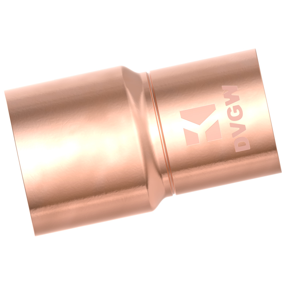 Reduziernippel Kupfer-L&ouml;tfitting 22 mm Au&szlig;en x 18 mm image number 1