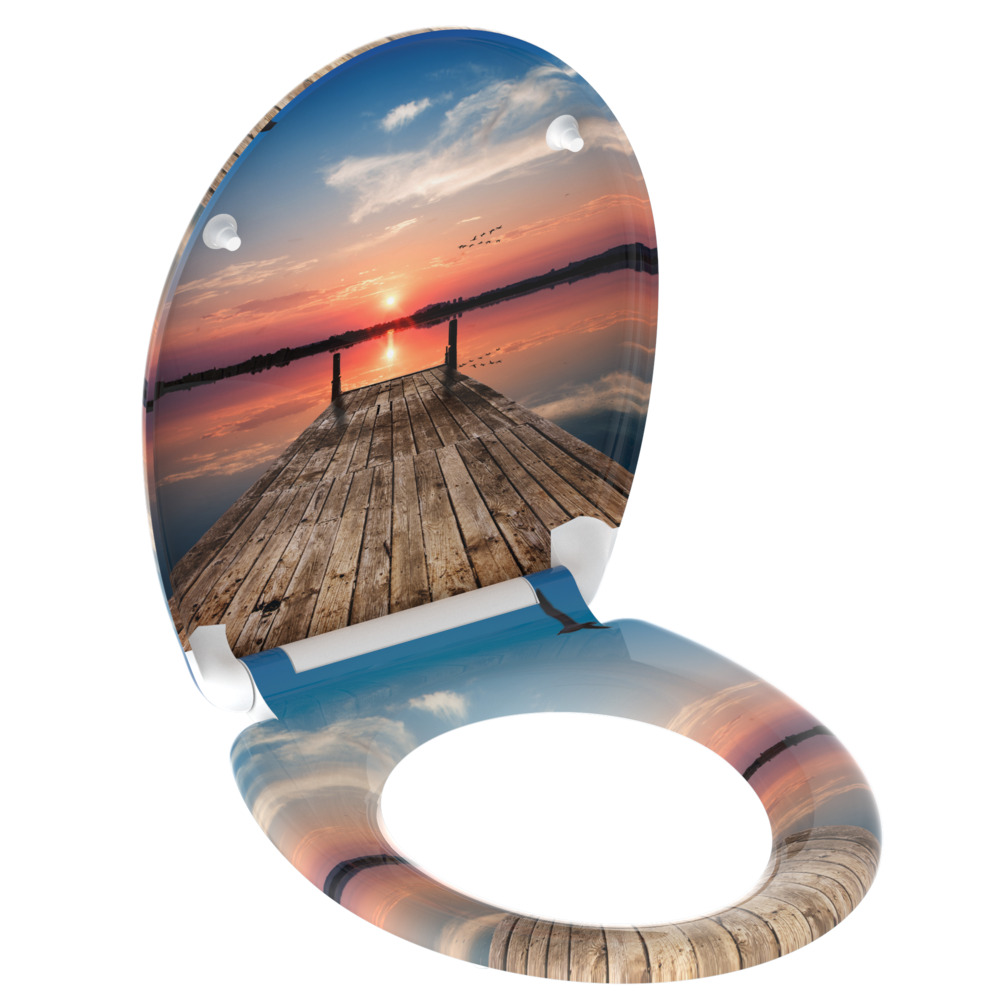 WC-Sitz Absenkautomatik Schnellverschluss Sunset Sky image number 2