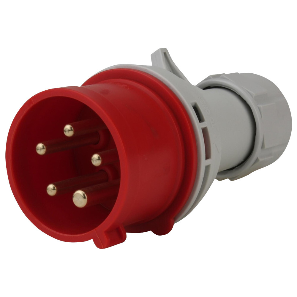 CEE Stecker 5-polig aus Kunststoff mit 400 V
