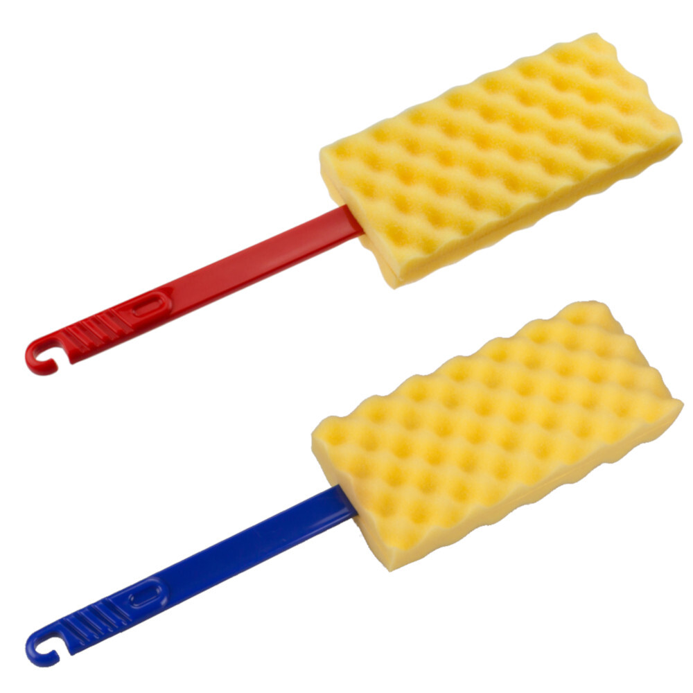 Heizk&ouml;rperb&uuml;rste 45 cm mit Schaumstoff&uuml;berzug und Kunststoffstiel in verschiedenen Farben