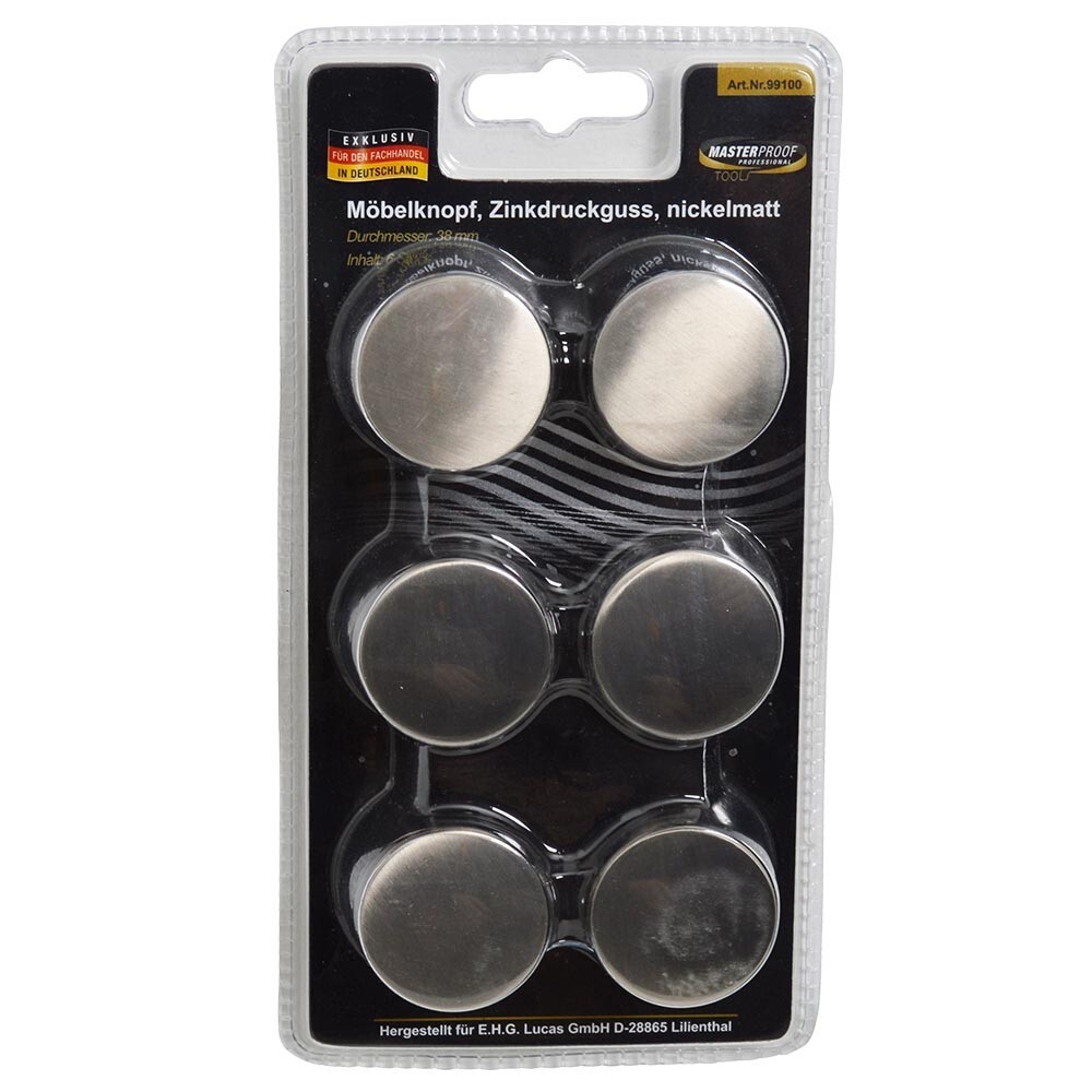 M&ouml;belknopf 38 mm 6-teilig