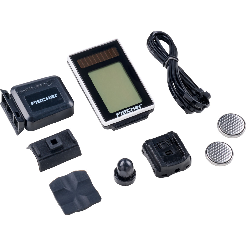 Funk-Fahrradcomputer batteriebetrieben mit Montagezubeh&ouml;r