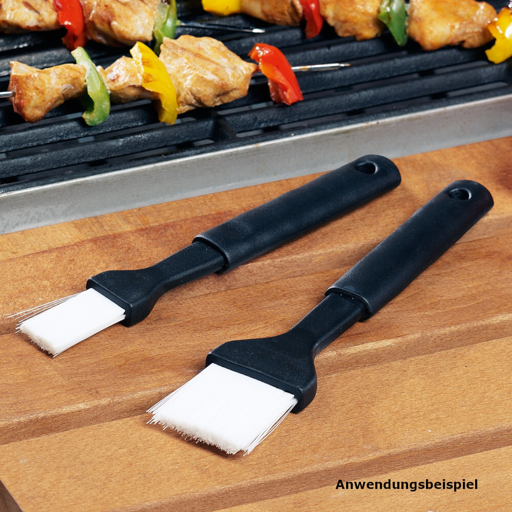 BBQ Grillpinsel-Set 2-teilig, Kunststoff, 19 und 21 cm image number 2