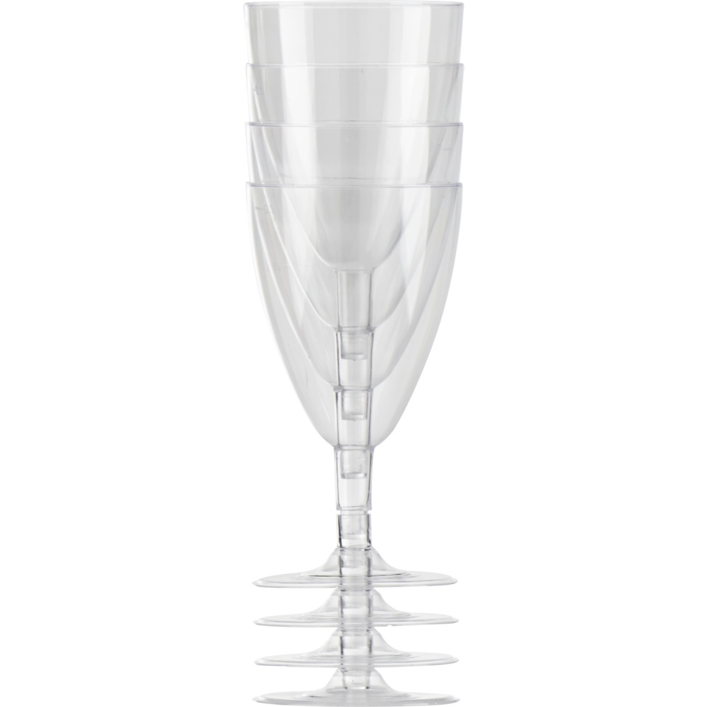 Weingl&auml;ser 4 St&uuml;ck, 150 cl,  klar, Kunststoff