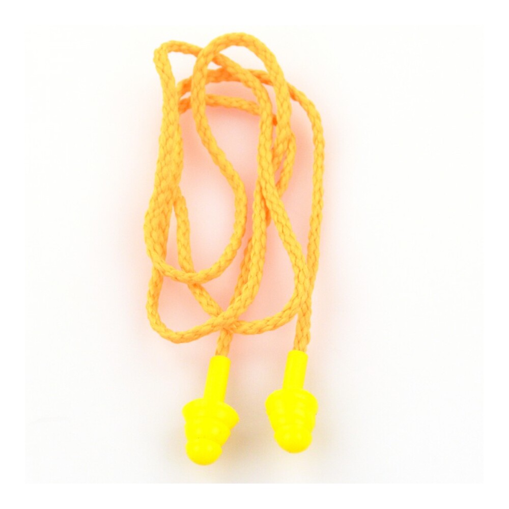 Ohrenst&ouml;psel, Geh&ouml;rschutzstopfen, L&auml;rmschutzstopfen mit Schnur gelb Oakwood