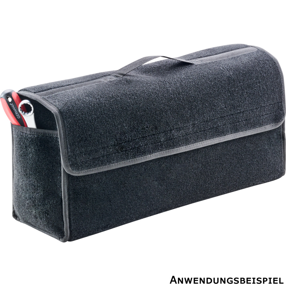 Walser Kofferraumtasche Gr&ouml;&szlig;e L aus Nadelfilz in Grau image number 6