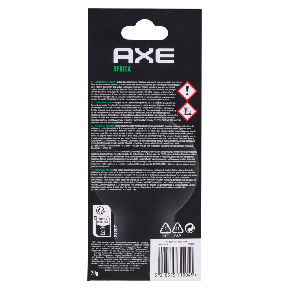 Axe 3D-Lufterfrischer Africa image number 2