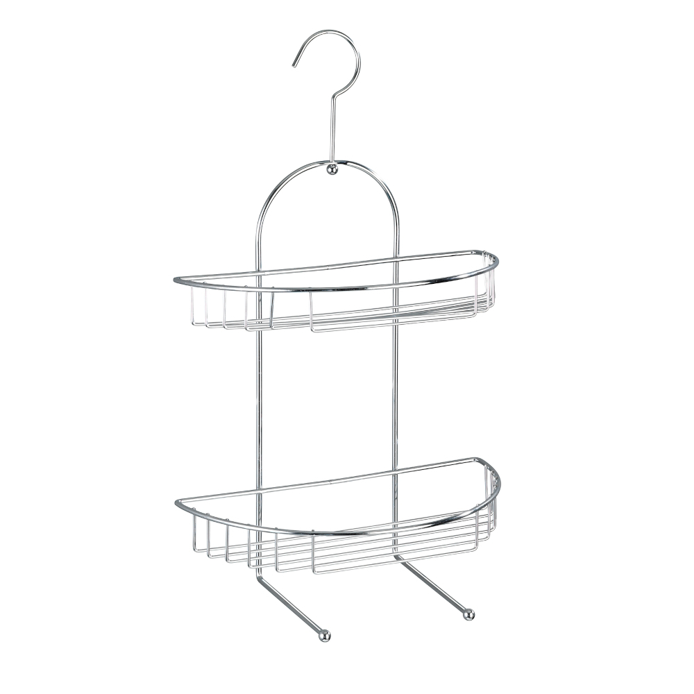 Drahtregal Kuopio 2 Etagen aus Chrom