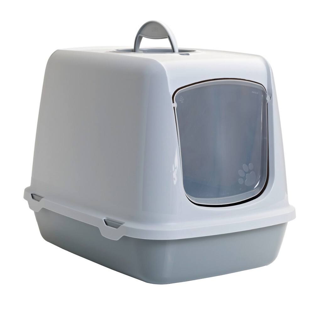 Katzentoilette ''Premium'' mit Haube inkl. Schwingt&uuml;r u. Filter