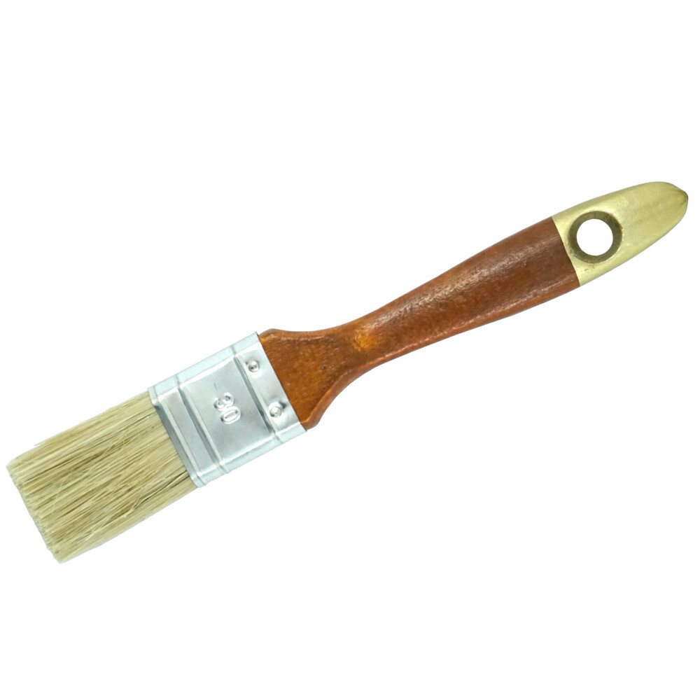 Flachpinsel 30 mm, Misch-Borsten, Holzstiel