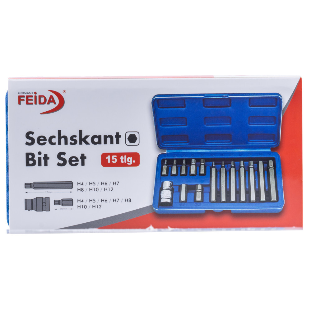 Feida Innensechskant-Bit-Satz 15-teilig aus CrV image number 2