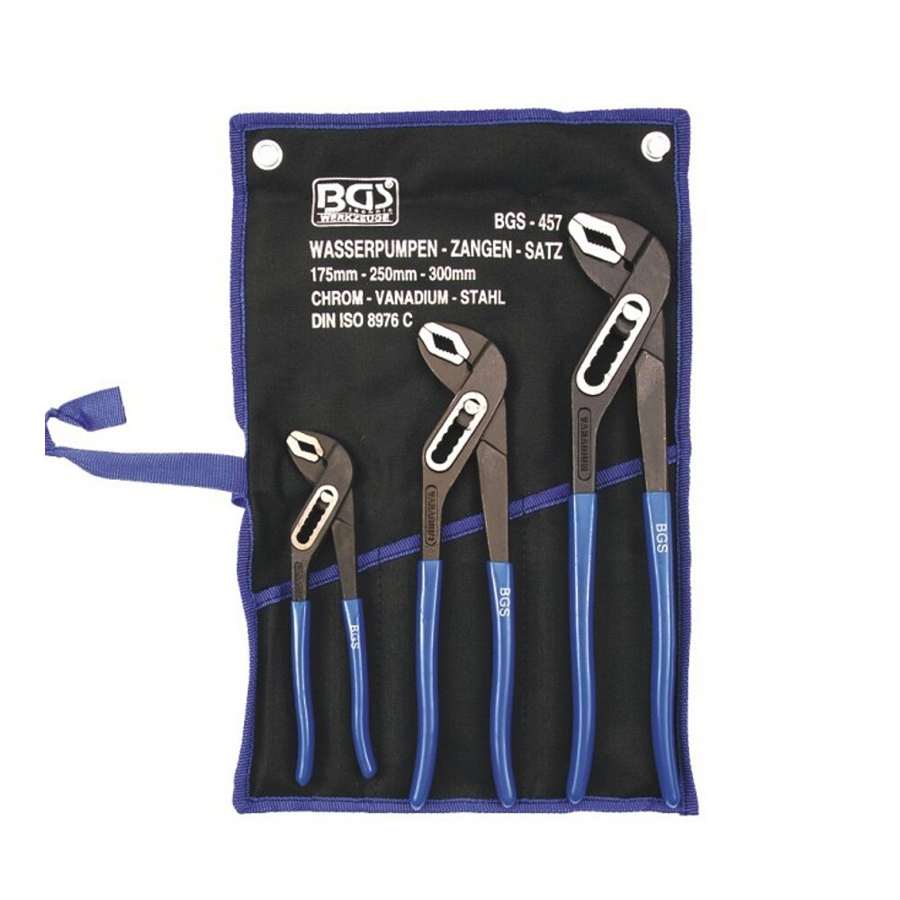 Wasserpumpenzangen Set 3tlg. 175-240-300mm CV