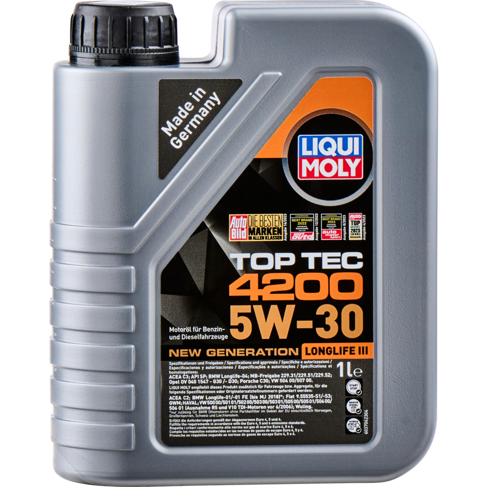 LIQUI MOLY 1 Liter Motoren&ouml;l Top Tec 4200 5W-30 image number 1