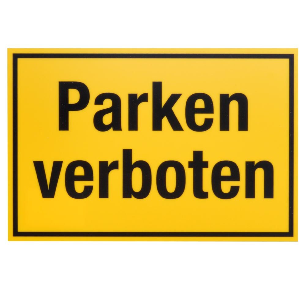 Schild Parken verboten 300 x 200 mm