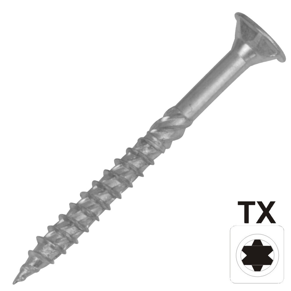 Profi Plus Holzbauschraube 6,0x100 IVZ TX Senkkopf Teilgewinde blau verzinkt
