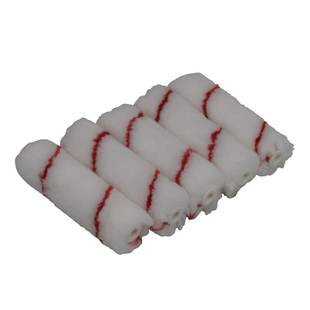 DECOPRO Malerrolle Set 5 St&uuml;ck 10 cm Premiumwalze universal Mini