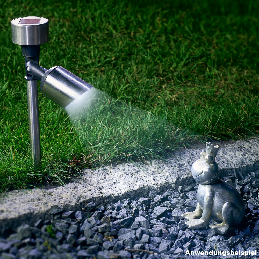 LED-Solarlampe 34,5 cm mit Bodenspie&szlig; image number 3