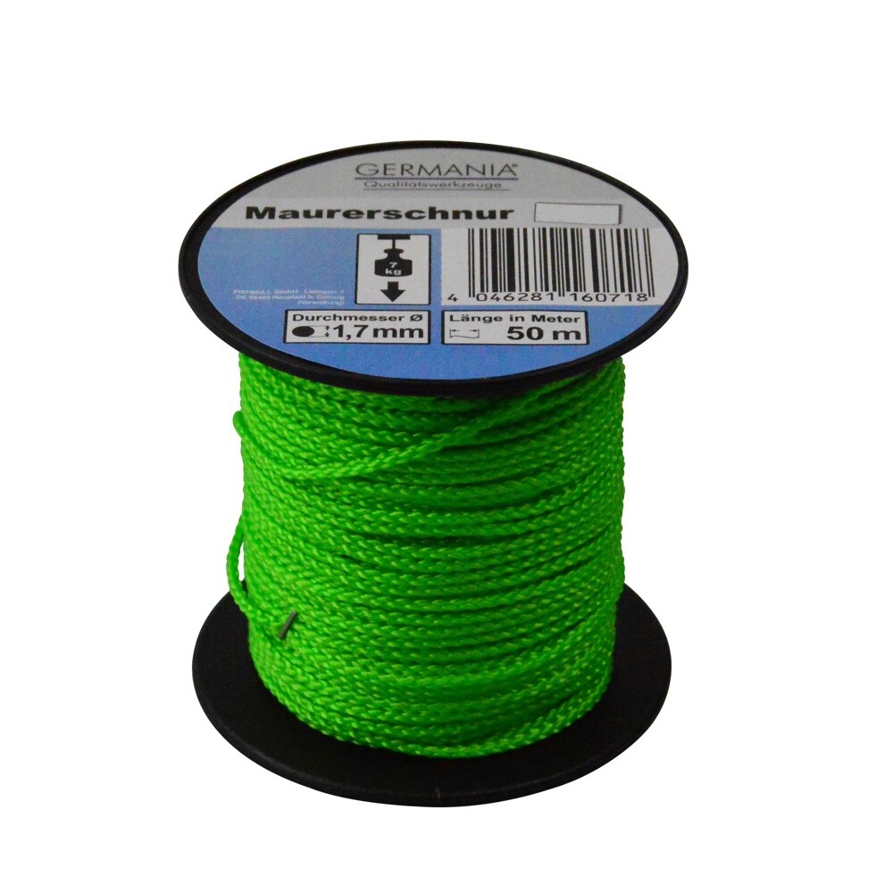 GERMANIA&reg; Maurerschnur 1,7 mm x 50 m gr&uuml;n