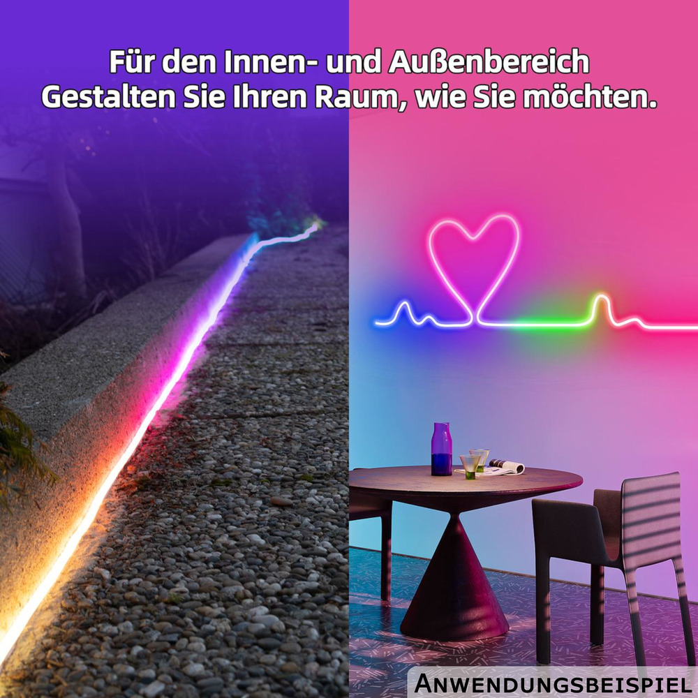 LED-Lichtschlauch "Neon Flex Rainbow" 5 Meter image number 7