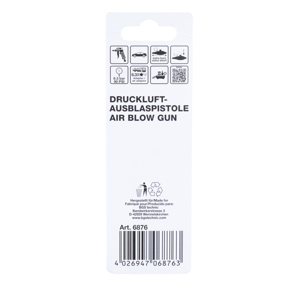 G&uuml;de&reg; Mini-Druckluft-Ausblaspistole image number 4