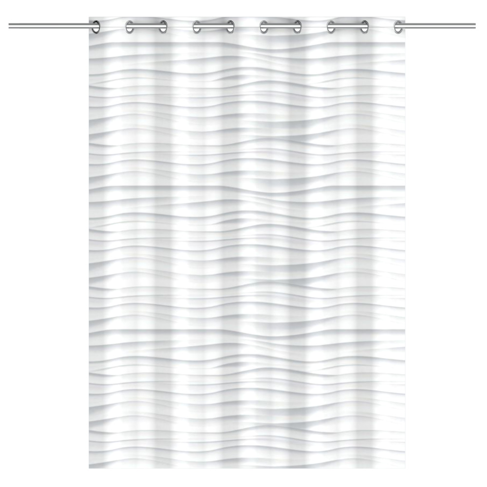 Duschvorhang White Wave image number 3