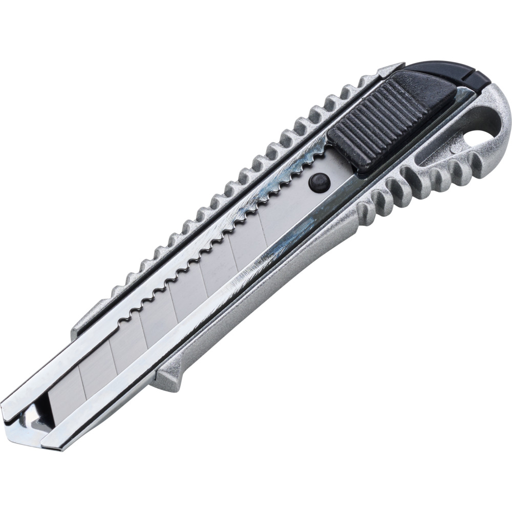 Cuttermesser 18mm Zinklegierung grau Teppichmesser Cutter Abbrechmesser