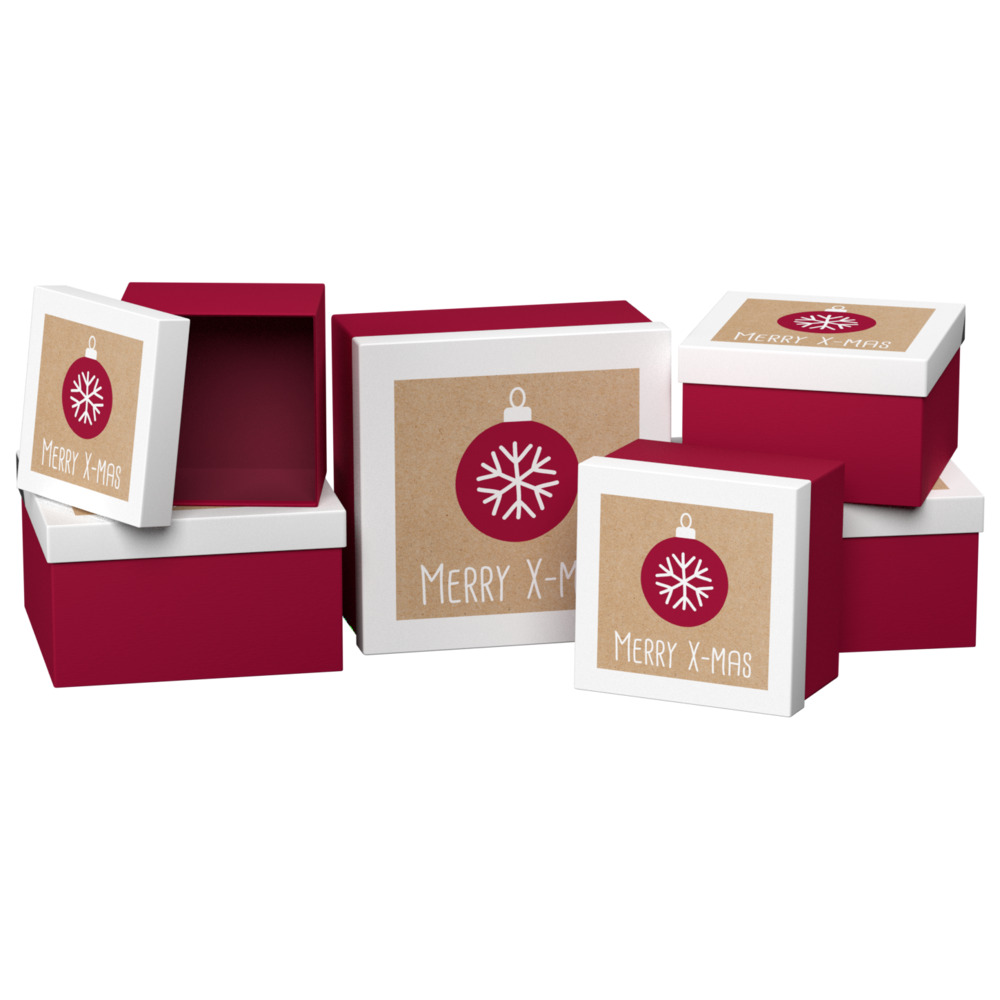 Geschenkboxen-Set Trend 6-teilig