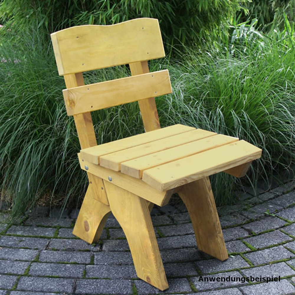 Gartenstuhl Freital Kiefer massiv, hellbraun impr&auml;gniert image number 1