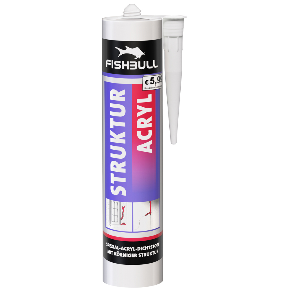 FISHBULL Strukturacryl 300 ml wei&szlig;