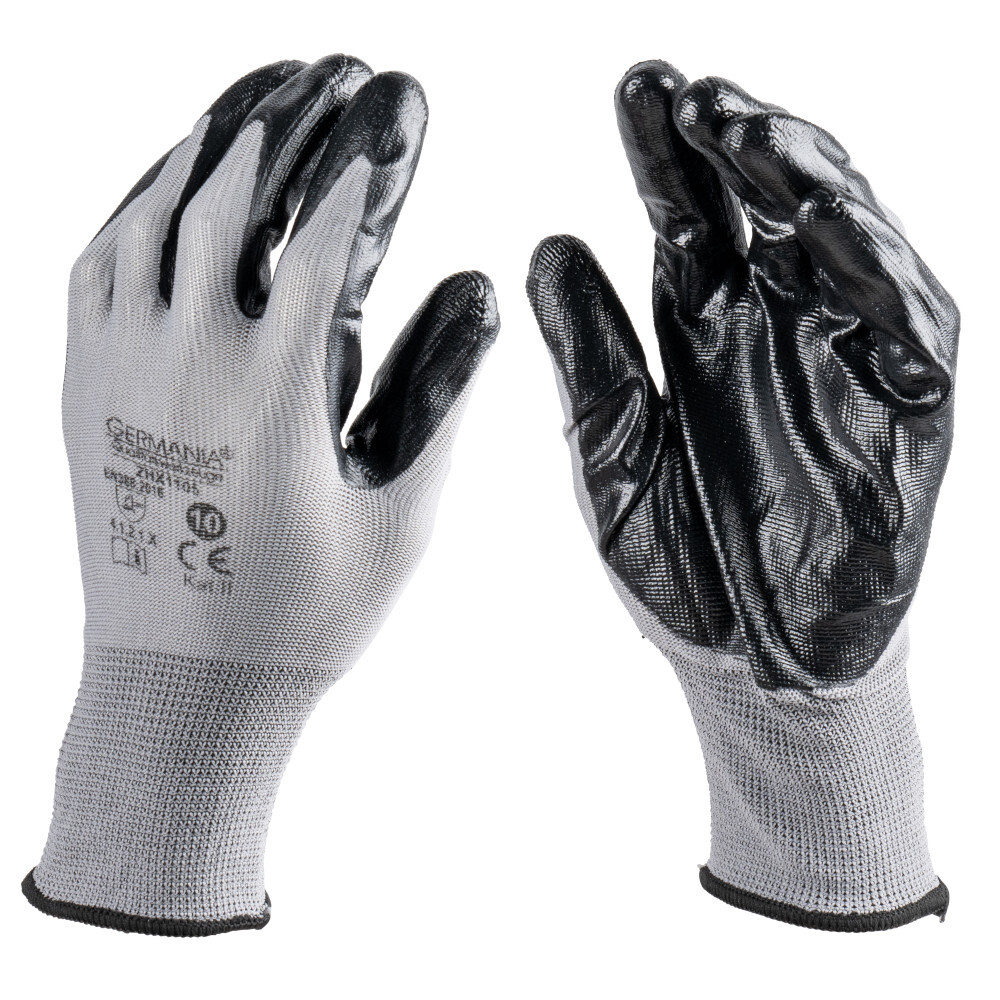 Arbeitshandschuhe-Set Gr&ouml;&szlig;e 10 5 Paar in Grau