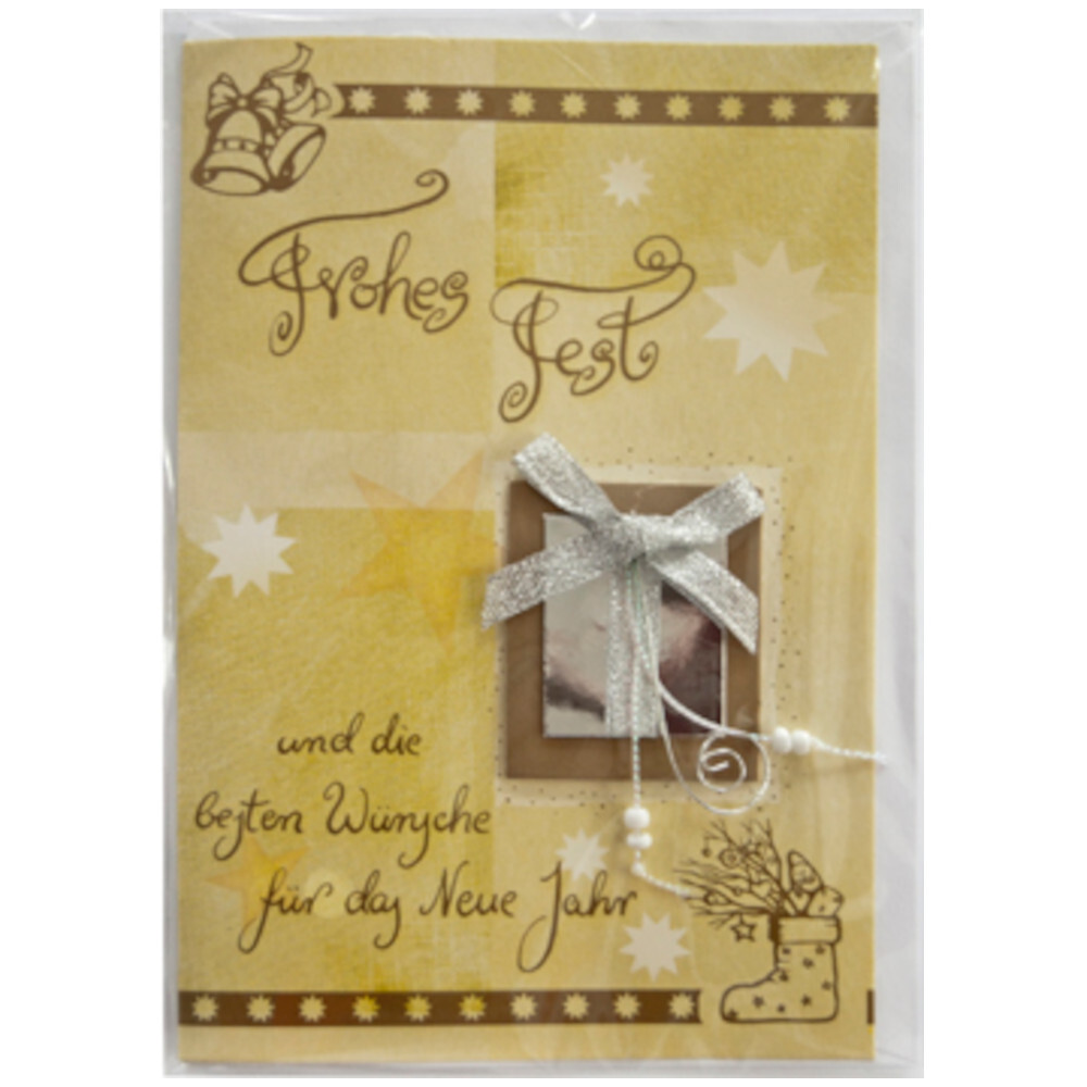 Weihnachtskarte Handmade aufklappbar mit Umschlag image number 2