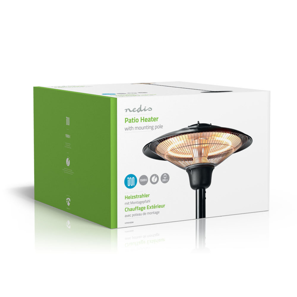 Nedis elektrischer Terrassen-Heizstrahler 1500W image number 2
