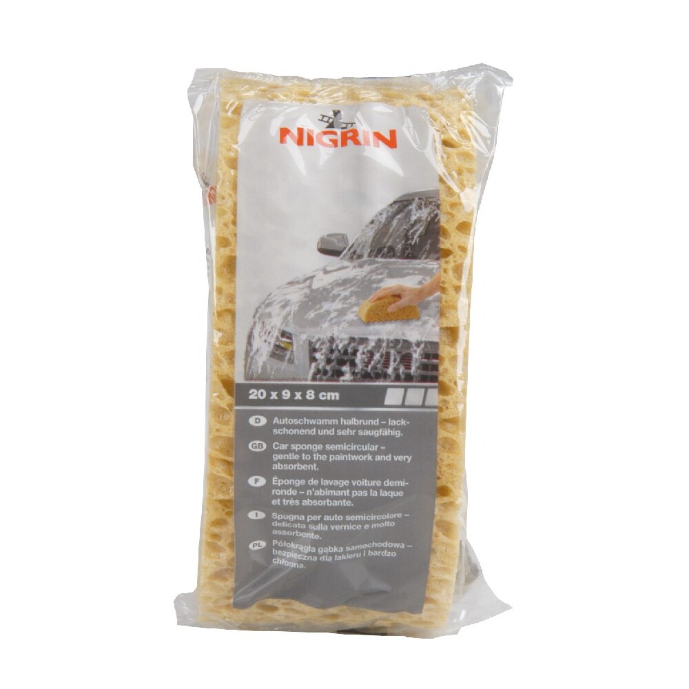 Nigrin Universal-Autoschwamm, halbrund mit Waschprofil