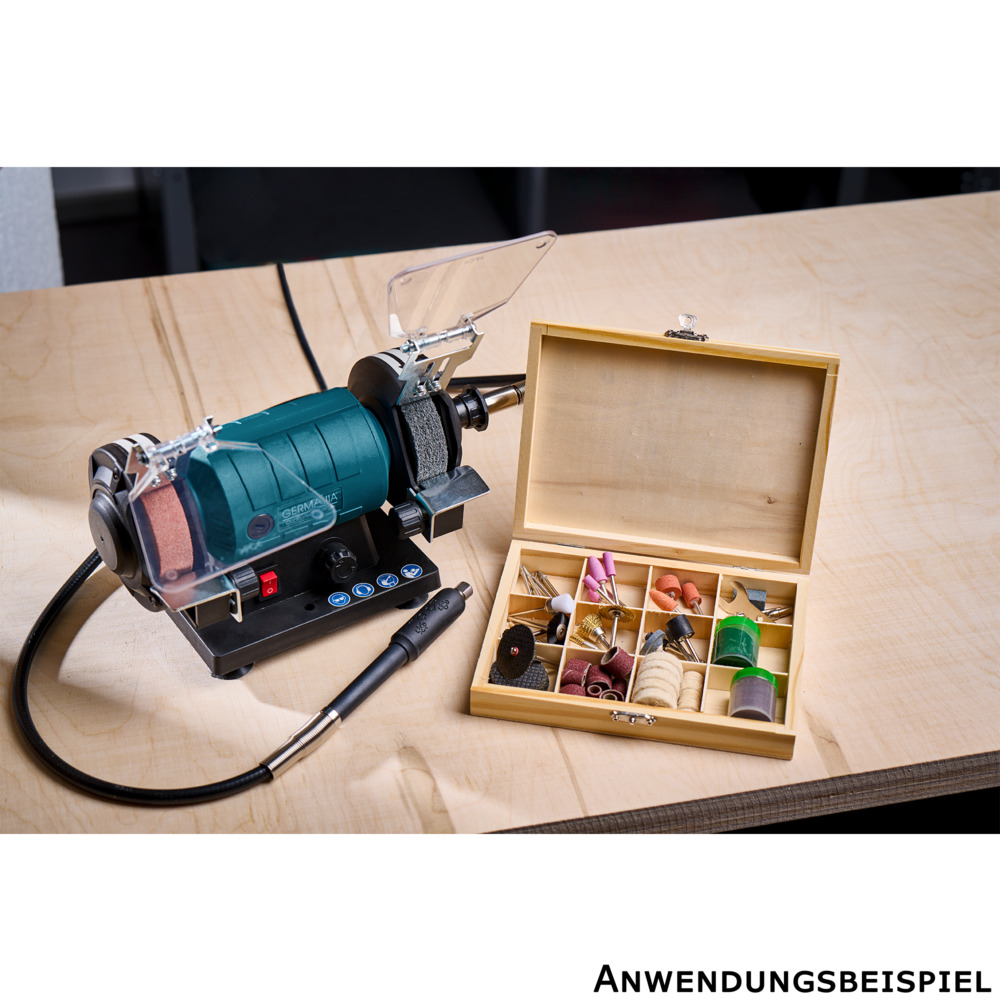 GERMANIA&reg; Doppelschleifer 120 W inklusive 103-teiliges Zubeh&ouml;rset image number 18