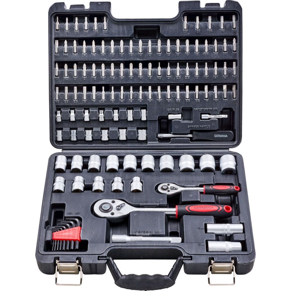 Ratschenkasten Satz 115-teilig aus Stahl image number 2