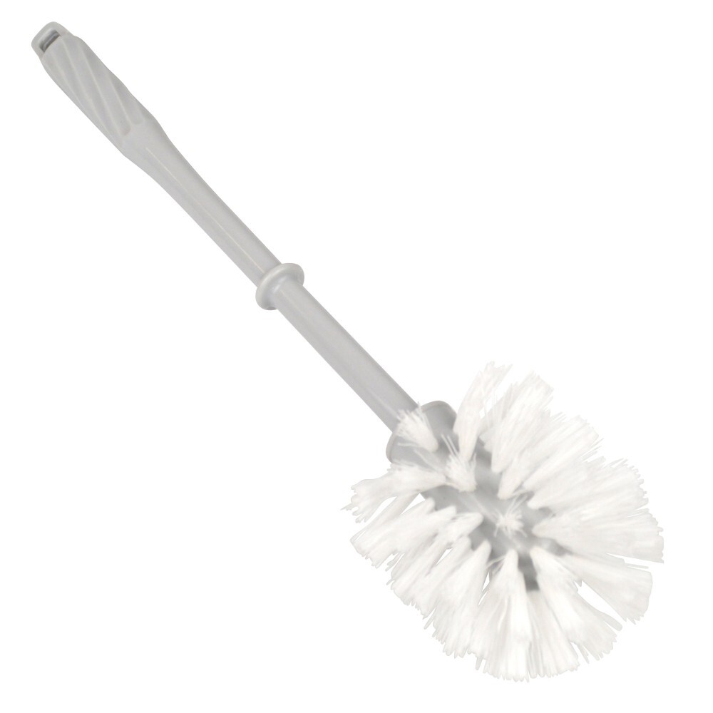 WC-B&uuml;rste aus Kunststoff in Wei&szlig; mit Nylonborsten