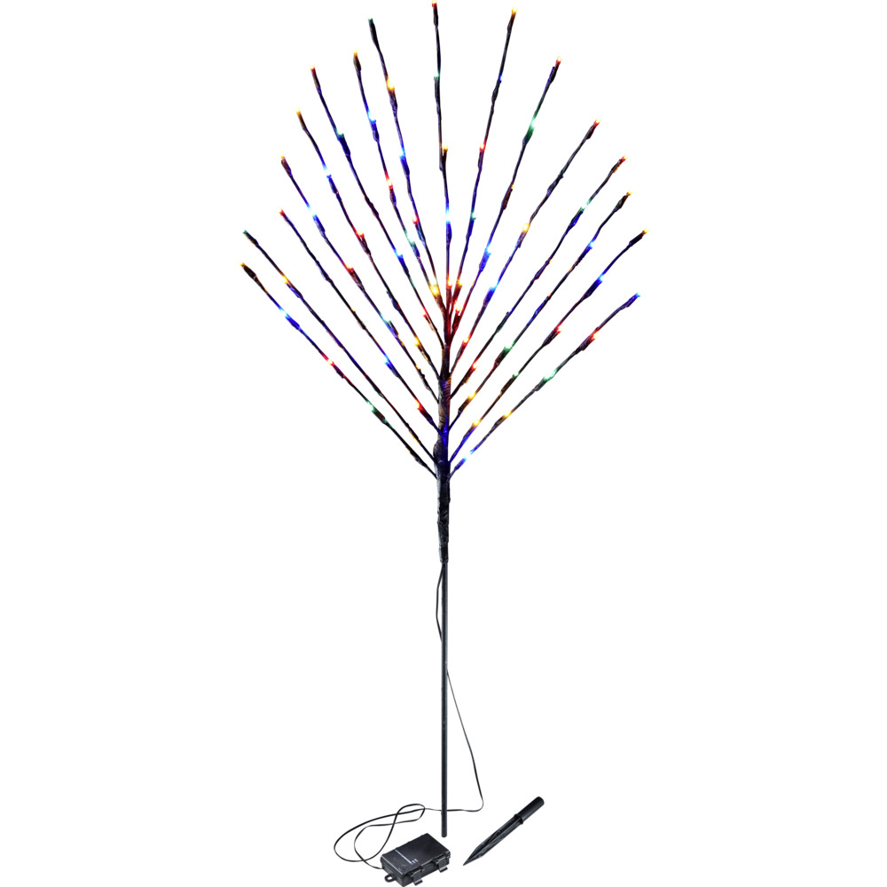 LED-Lichterbaum 80 LEDs Bodenstecker mit Timer, 2-fach sortiert image number 4