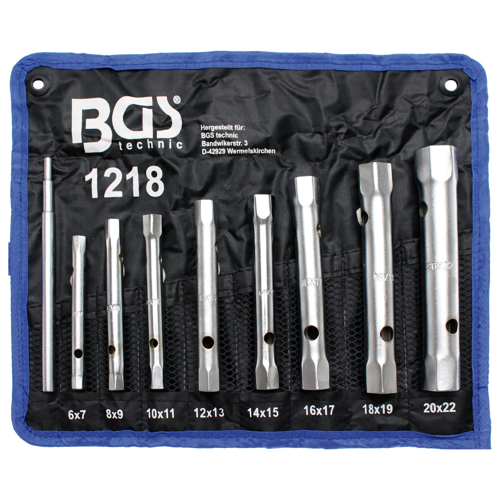 Rohrsteckschl&uuml;sselsatz 6x7-20x22 mm 8-tlg.