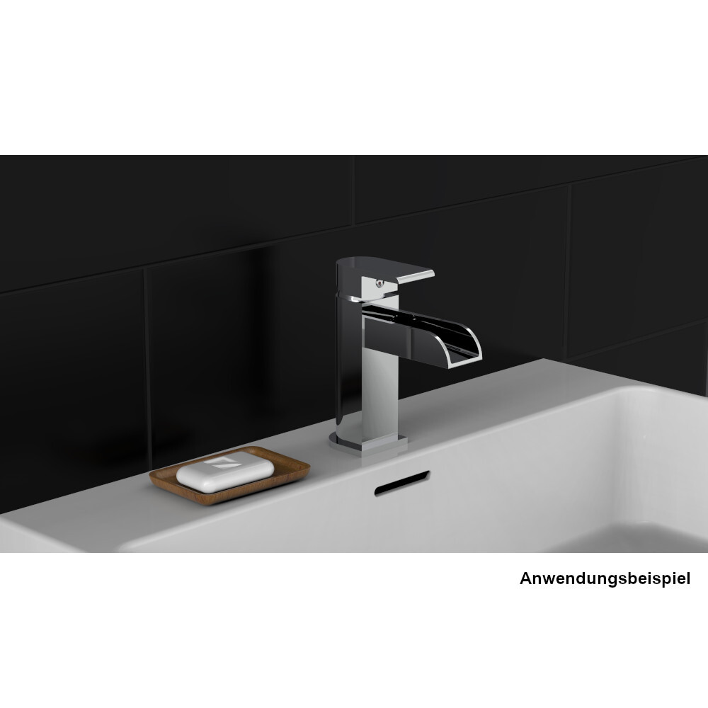 Waschtischarmatur IDROVIA, verchromt, mit Schwallauslauf image number 3