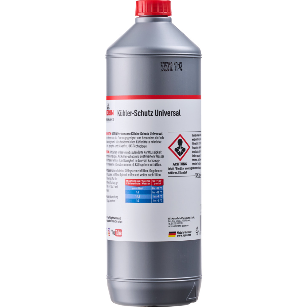 Nigrin K&uuml;hlerfrostschutz Universal 1L, Konzentrat 1:1, -36&deg;C image number 1