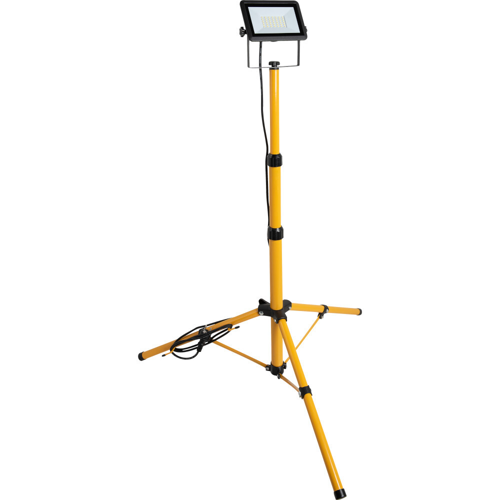 LED Flutlichtstrahler tragbar auf Teleskopstativ 30 W