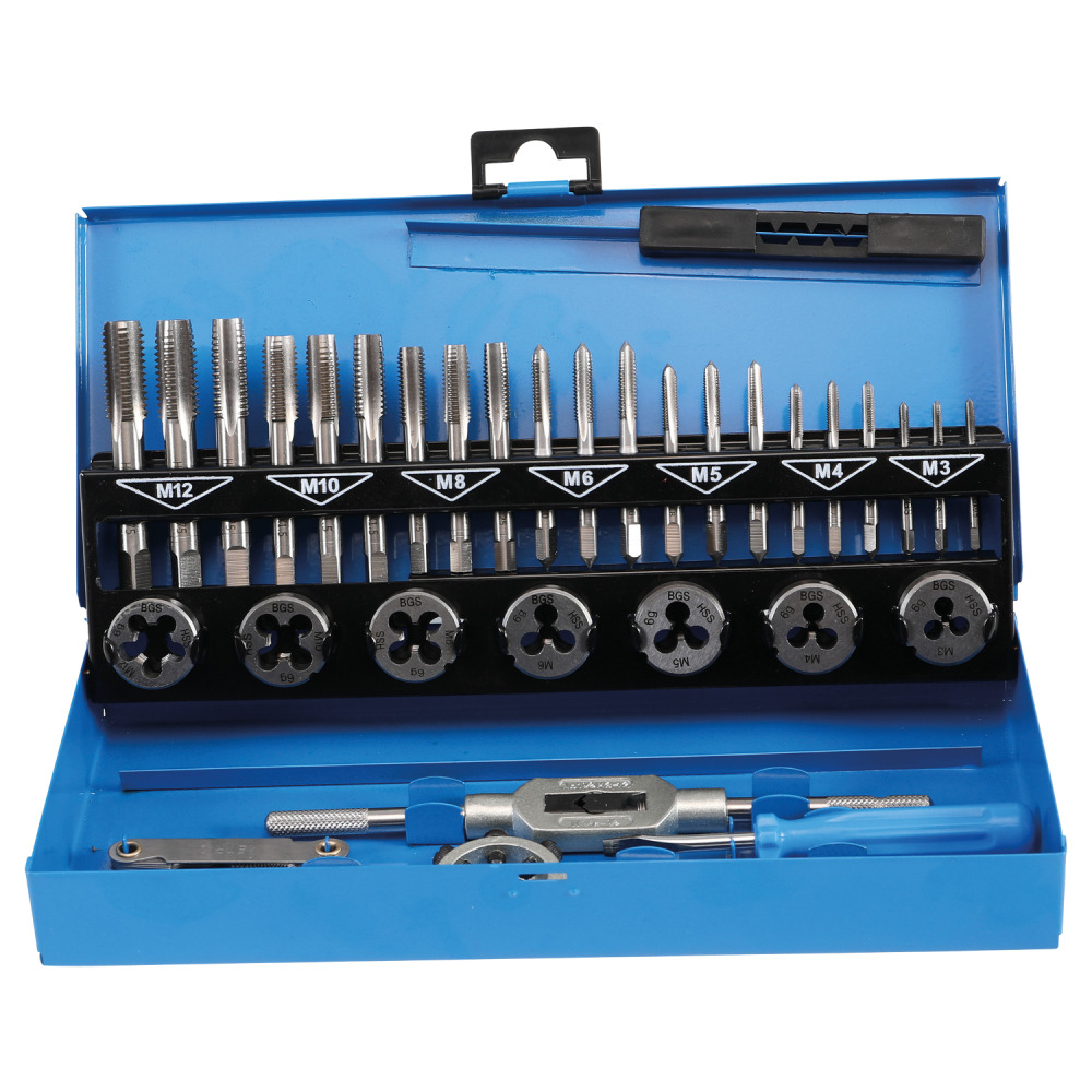 BGS&reg; Gewindeschneider-Set, 32-teilig, HSS G Stahl