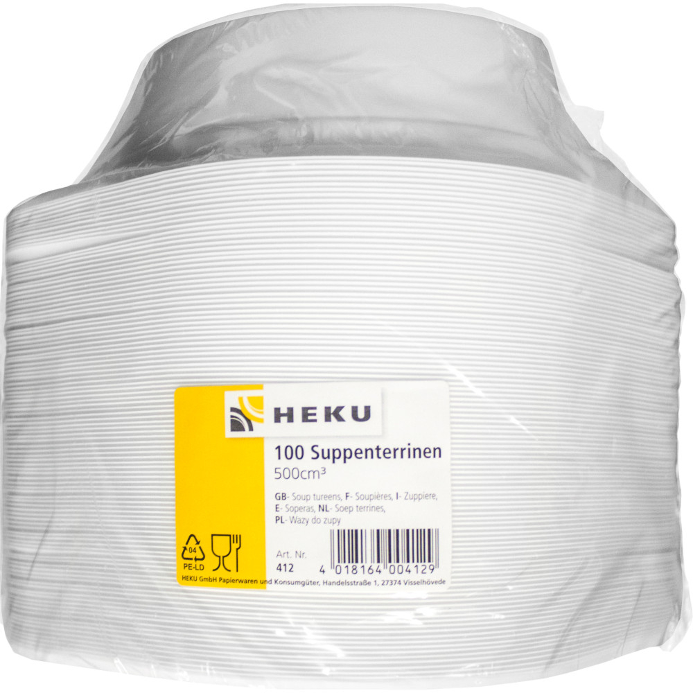 Suppensch&uuml;ssel wei&szlig;, 500ml, 100 St&uuml;ck Kunststoff