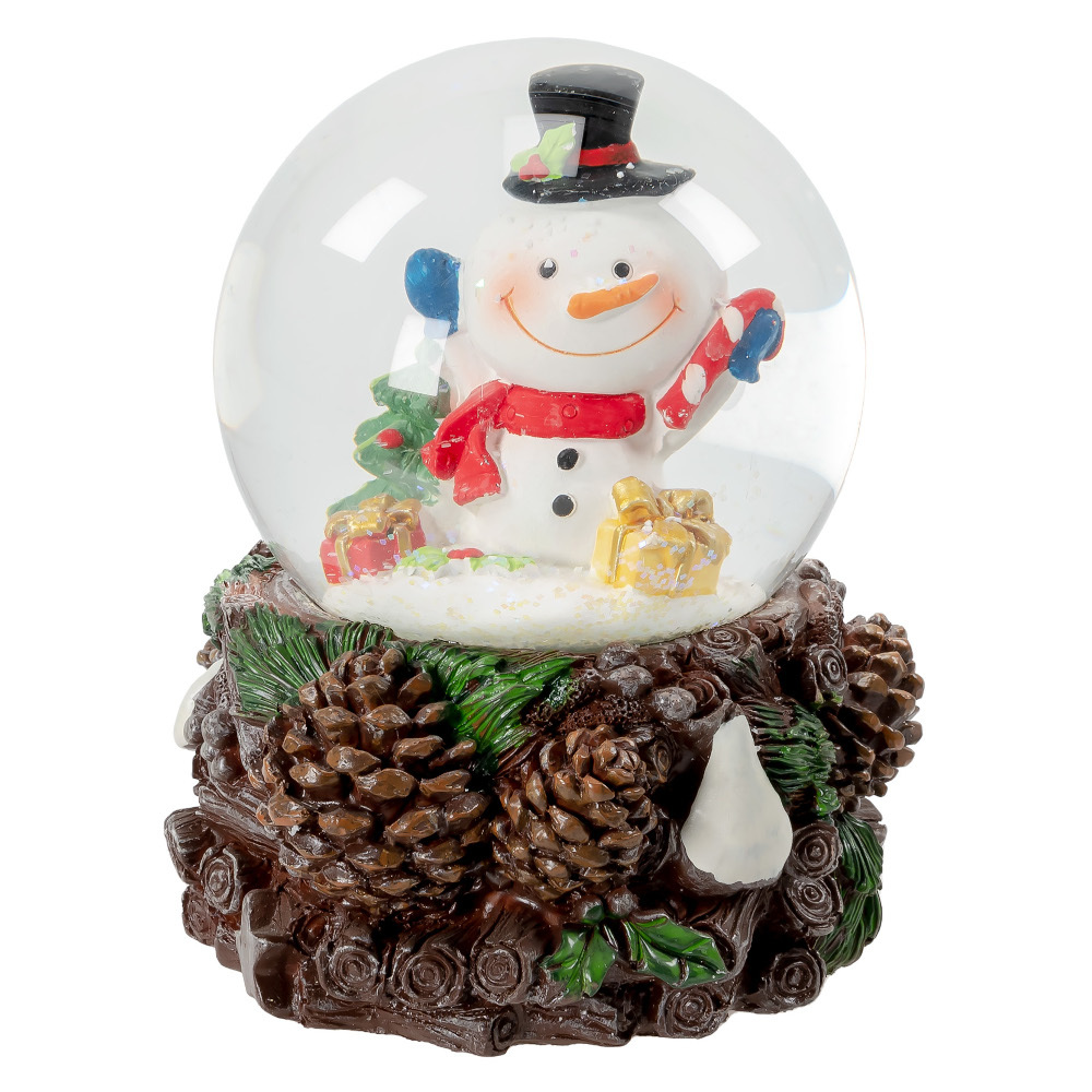 Schneekugel mit Spieluhr in verschiedenen Ausf&uuml;hrungen und Melodien