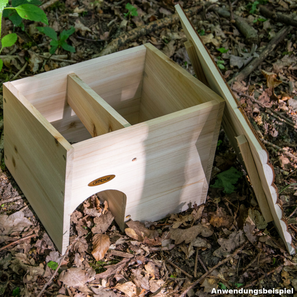 Igelhaus Holz  34 x 28 x 25 cm image number 2