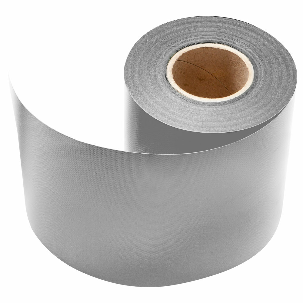 Zaun Sichtschutz und Windschutz A1-Blickdicht 3 Rollen, 19 cm Breit in Wei&szlig;aluminium mit Klemmschienen image number 1