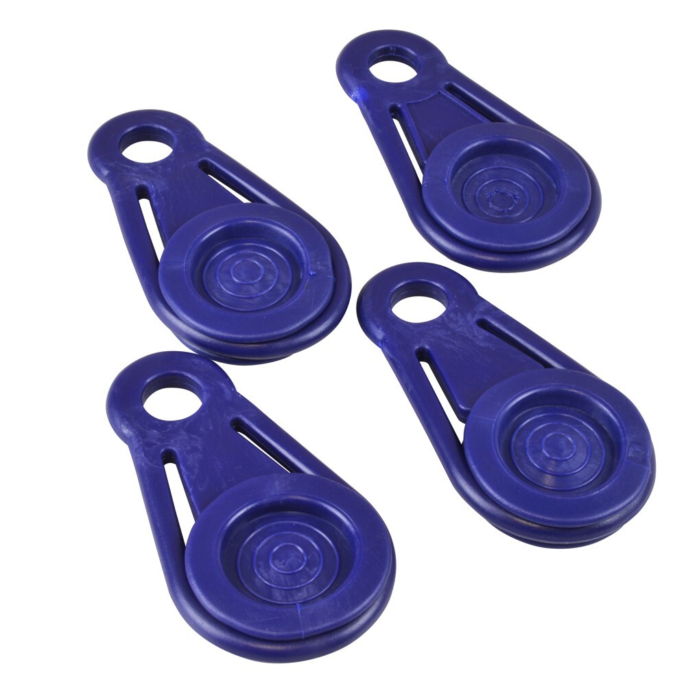 FISHBULL Planen&ouml;sen Set 4 St&uuml;ck aus Kunststoff in blau