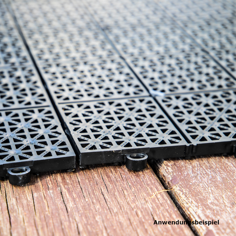 Klick-Bodenfliesen-Set 11 St&uuml;ck 30 x 30 x 1 cm Kunststoff image number 5